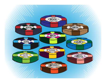 poker tournament chips